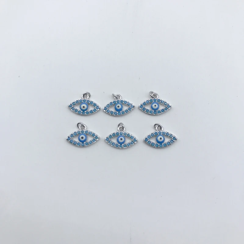 

10pcs/lot Promotion Small Turkish Eye Charm for Jewelry Making DIY Bracelets