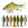 Agoie Fishing Lures 2 Segmented Slider 6in 51g Performance Swimbait Bass Fishing Tackle Floating Glider Metal Jointed Shad Bait ► Photo 1/6