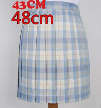skirt 28 цветов, японская школьная юбка JK, Студенческая клетчатая юбка с высокой талией, японская плиссированная юбка для школьной формы, юбка в клетку - Цвет: skirt