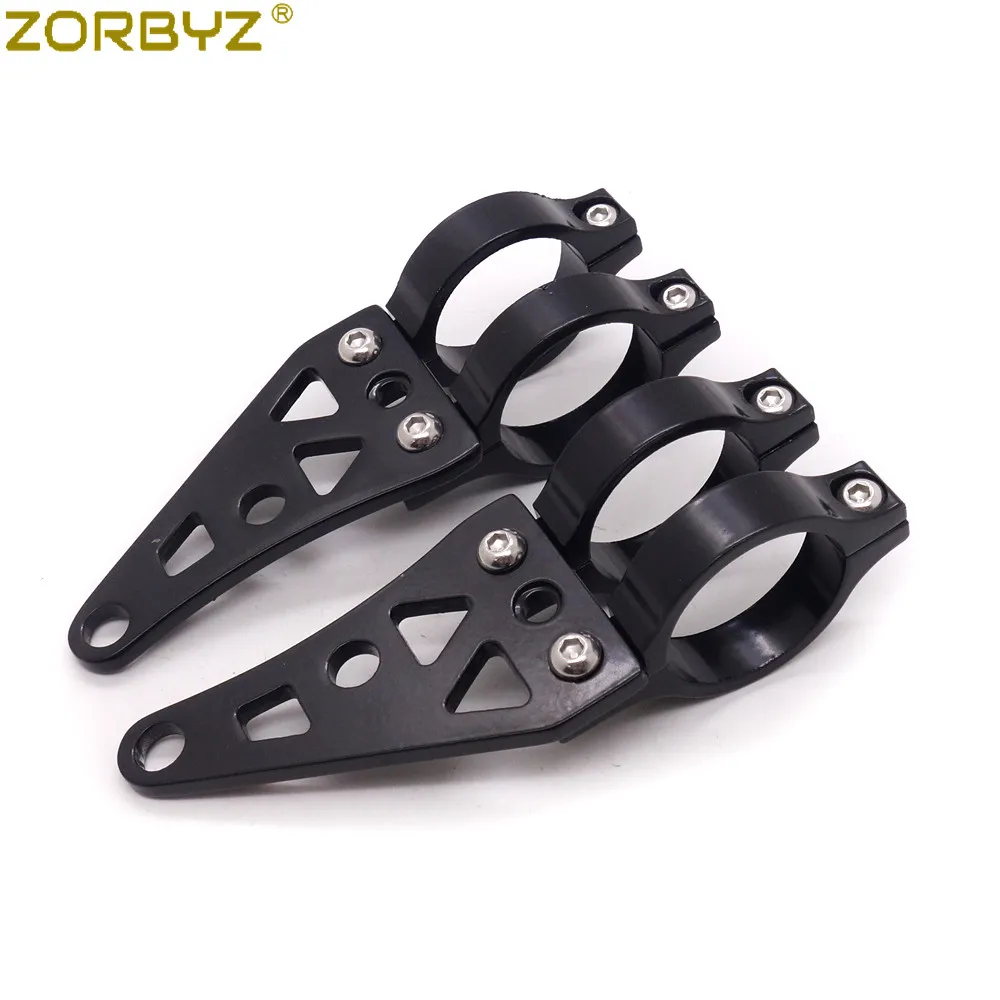 ZORBYZ мотоцикл 41 мм черный алюминий фара кронштейн вилка поворотник зажимы для Harley Кафе Racer на заказ