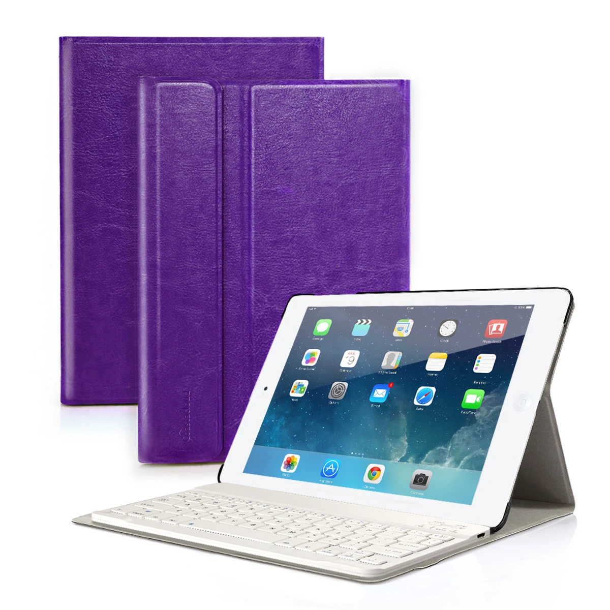 Магнитный чехол с клавиатурой Bluetooth для iPad Air 2 Air 1 чехол для iPad 9,7 iPad Pro 9," 5th 6th Gen Smart Cover - Цвет: Purple