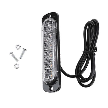 

Car LED Flash Light Replacement DC 12V-24V Spare 18W Parts Yellow Strobe