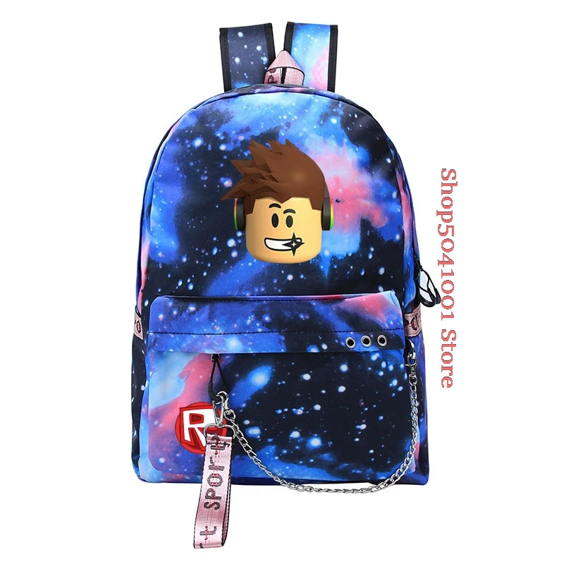 

USB Style Robloxer backpack for teenagers Kids Student Canvas School Bags travel Shoulder Bag Unisex Laptop Bags Kid