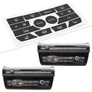 

For BMW 5 Series Car Climate Control Button Sticker Decal Replacement Stickers Set 2009 2010 2011 2012 2013 2014 2015