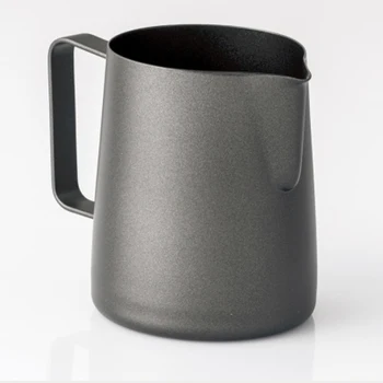 

350ml 600ml Teflon milk cream frothing fancy coffee tip cup cylinder Pitcher Espresso Barista Cappuccino Craft Latte Container