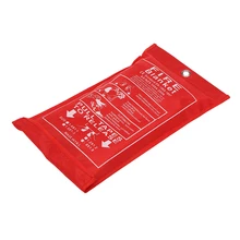 1,2 м x 1,2 м противопожарное одеяло из стекловолокна противопожарное средство аварийная противопожарная защита Защитная крышка в случае пожара, при пожаре одеяло