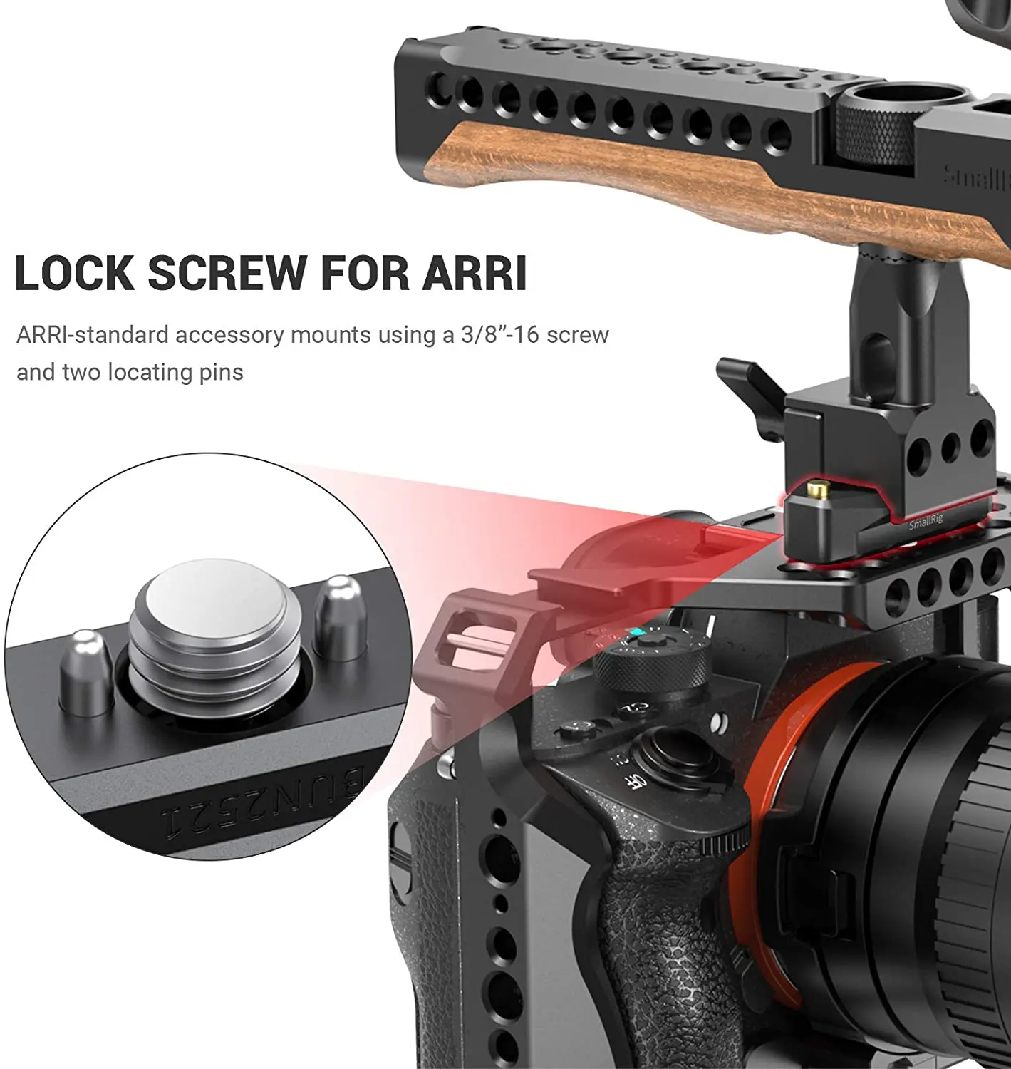 Smallrig Dslr Camer Quick Rig Trilho Nato com Parafuso Localizador Arri Monitor de Microfone Acessório Faça Você Mesmo 2521b 48 mm 35 mm - Image 4