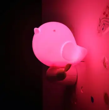 

Led light-controlled induction plug-in bed head energy-saving night light