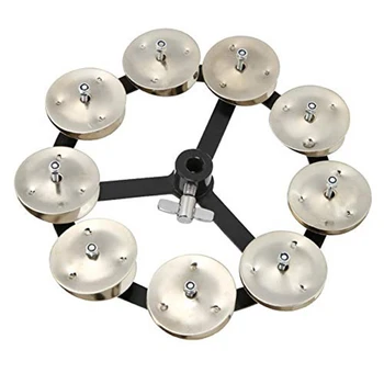 

Percussion Instrument Parts Metal Hi-Hat Single Row Jingle Ring for Drum Set Good