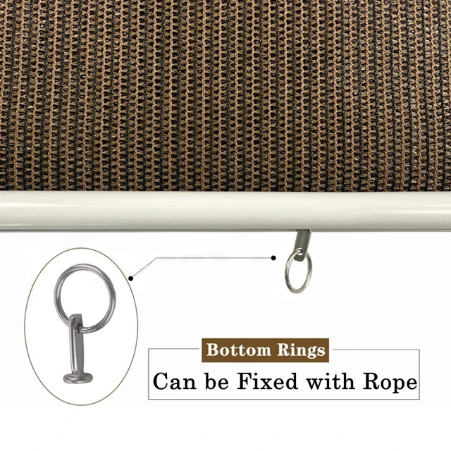 Erkélyablak Fényvédő Hálószőrálló Esőálló Hengerek Magánszemélyek Árnyék Függöny Uv-Ellenes Napsütés Nettó Mulitás Színe - Image 2