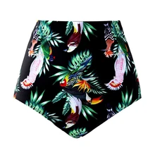 Низ нейлон Пляж Лето Печатных Сексуальные женские плавки бикини подарок треугольные Трусы-шорты уличный купальник Высокая талия Мода