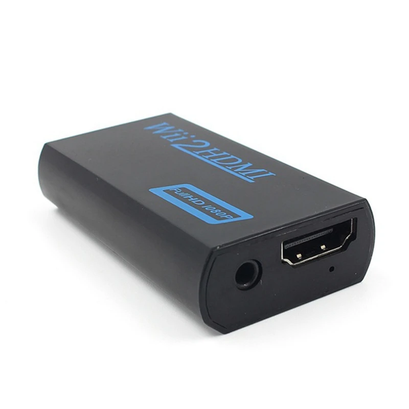  FULL-3.5mm Uscita Audio Martinetti Wii a Hdmi Wii2HDMI Full Hd Fhd 1080P Dell'adattatore Del Conver