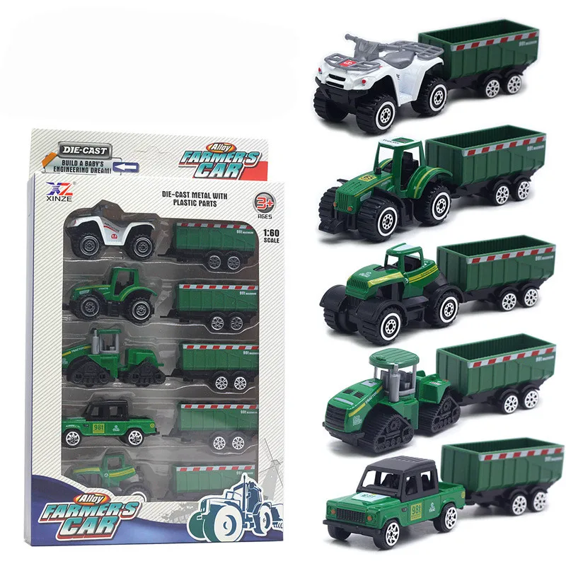 

Новый продукт в оригинальной упаковке 1:60 фермерский трактор из сплава модель, ретро фермерская корзина комбинированная игрушка, бесплатная доставка