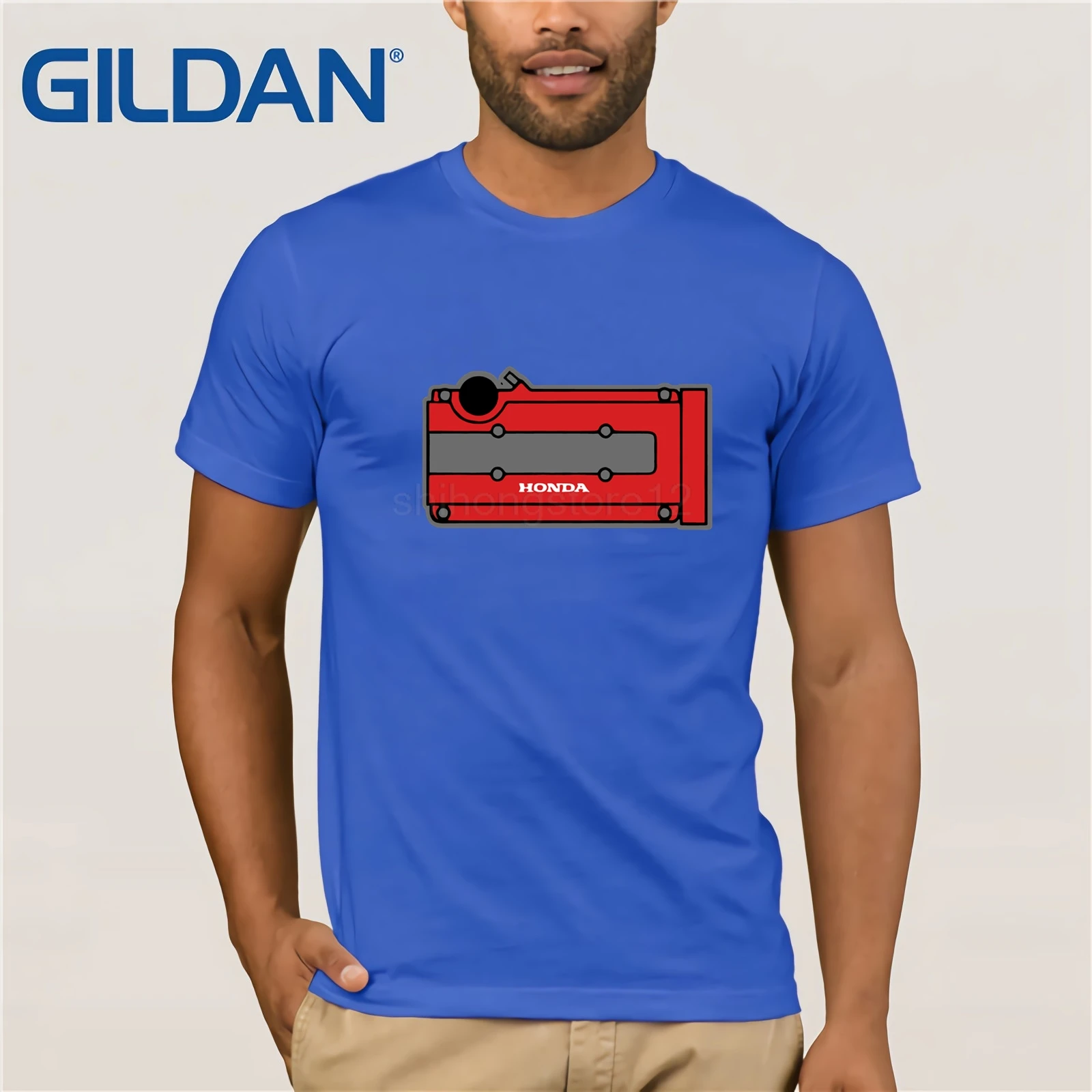 New Summer Tee Shirt B Series valve cover Japanese Car Shirt Short-Sleeve Unisex T-Shirt PNW b16 b18c Cool T-shirt