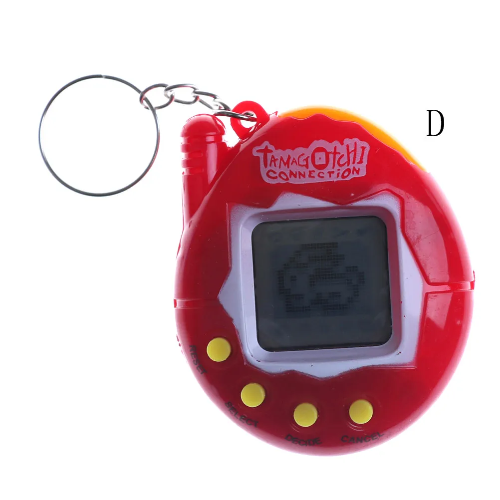 Тамагочи электронные питомцы игрушки 90S ностальгические 49 домашних животных в одном виртуальном кибер Pet брелок с игрушкой подарок игрушки для детей - Цвет: D