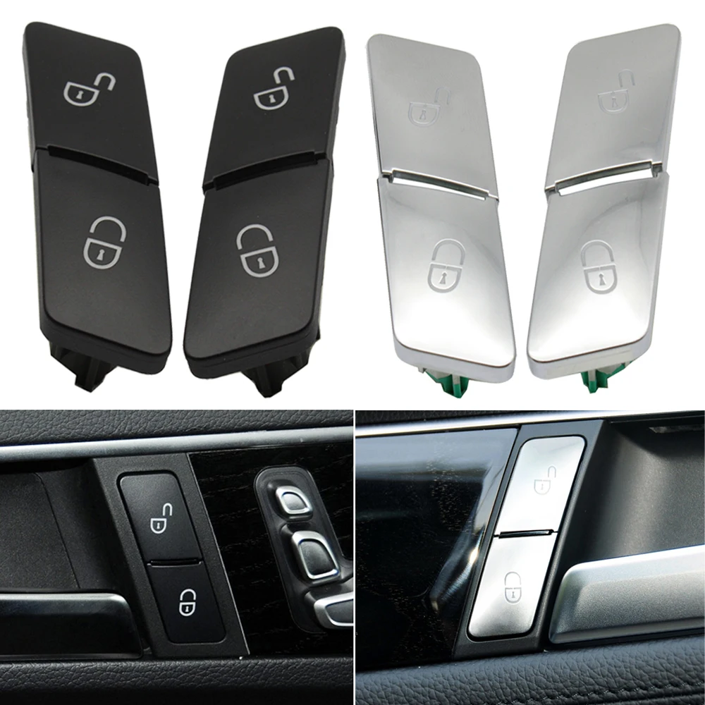 Interior Door Lock Button Unlock Switch For Mercedes Benz C Class W204 E Class W212 GLK 204 ML GL W166 W463 W156