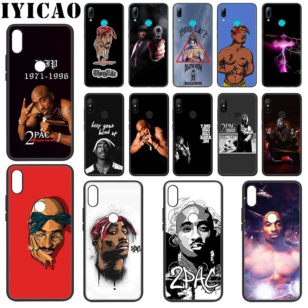 IYICAO хип хоп певица 2Pac Тупак Мягкий силиконовый чехол для Xiaomi Redmi Note 4X5 6 7 8 Pro 5A Prime Case