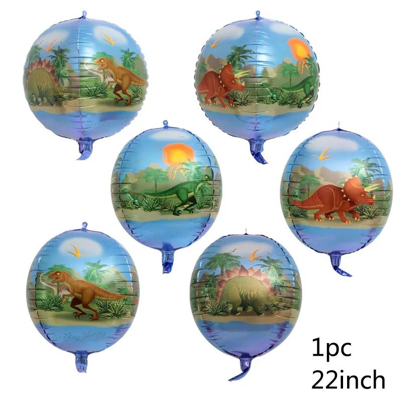 1pc 22inch 1 шт. большой 4D динозавр фольгированные шары Зеленый Динозавр стоящий Дракон День Рождения украшения Детские принадлежности мальчик игрушки Воздушные шары - Цвет: 1pc 22inch