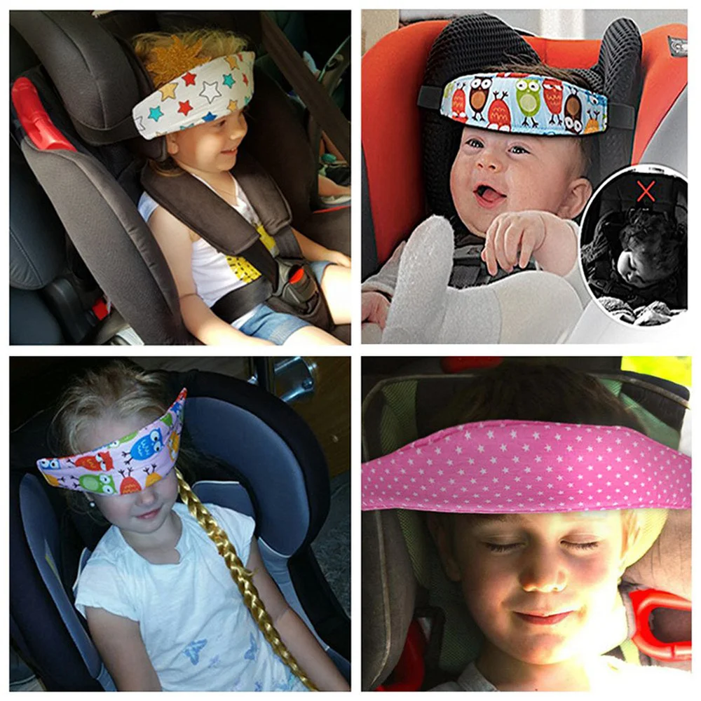Infant Stroller Sleepy Car Seat Child Boy Girl Sleeping Safety Protection Fixed Headband Belt Adjustable Head Support Tool | Автомобили и