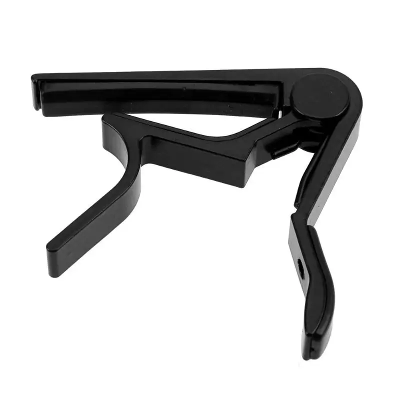 Профессиональный сплав Tune Clamp Key Trigger Capofor акустические Электрические Музыкальные инструменты аксессуары для гитары Новые - Цвет: Черный