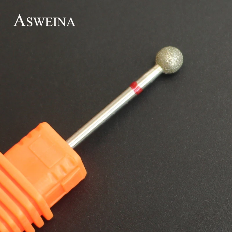 

ASWEINA 5.0mm Diamond Ball Nail Drill Bit Rotary Burr Cuticle Clean Bit for Electric Manicure Drill Accessory Nail Beauty Tools