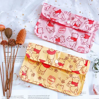 

Masks Storage Bag Cartoon Cute Flip Cover Washable Oxford Cloth Dustproof Student Carry Mask Box Household Bill Storage