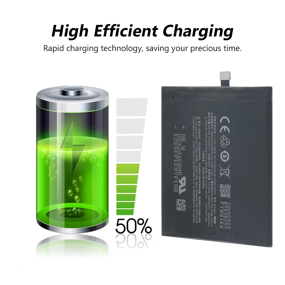 Новинка 3 8 V BT53 3000mAh литий ионная литиевая батарея для Meizu Pro 6 M570C M570M M570Q M570H BT53s