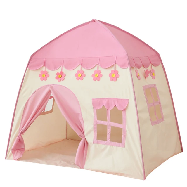 1.3M Portable Children's Play Tent Princess House Castle Children Play House Castle Foldable Tent for Girls Boy Room Decoration 3