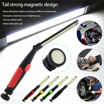 

Multifunction COB LED Slim Work Light Lamp Flashlight Rechargeable USB Charge Led Flash Light Outdoor Portable Torch Light
