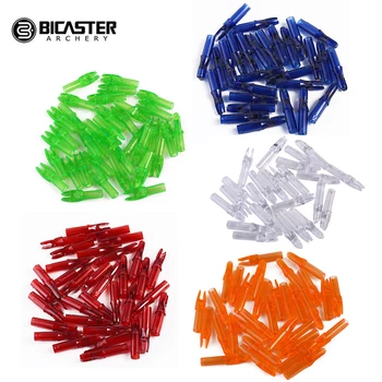 

Bicaster 100pcs Arrow Pin Nocks Plastic for ID 6.0mm/6.2mm Shaft Archery Recurve Bows