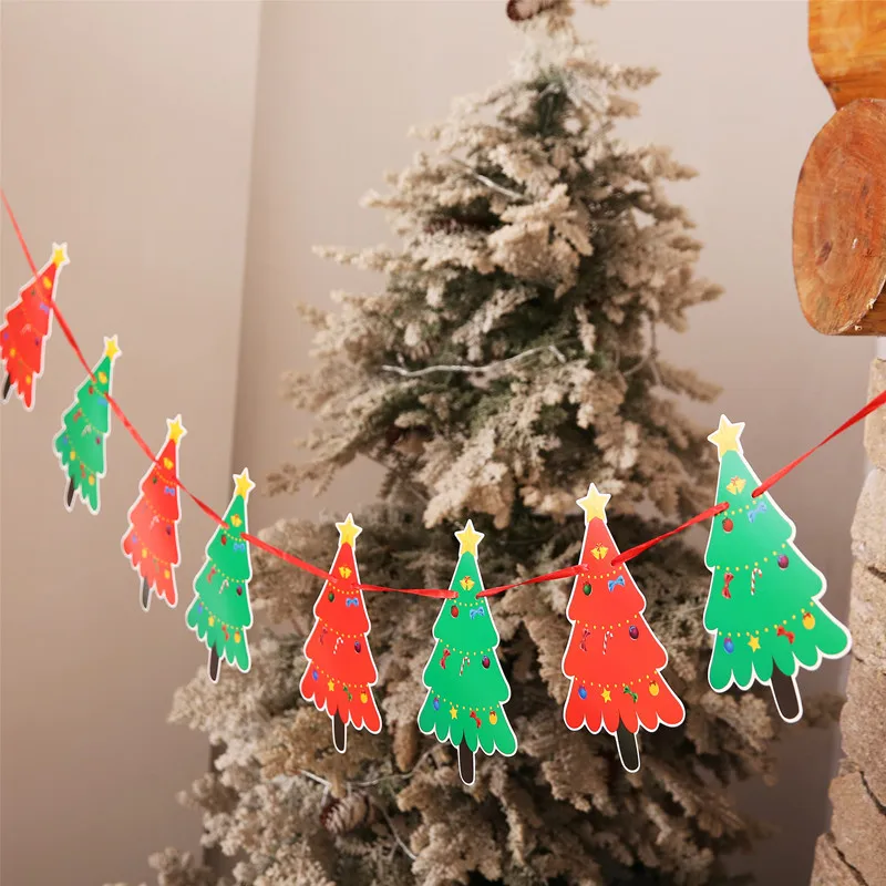 18*20 см новогодний Санта-Клаус, стеклянный оконный поезд, рождественские украшения для дома, декоративные настенные наклейки Navidad Natal