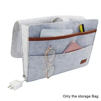 

Pouch Living Room Desk Sofa Pocket Phone Holder Home Magazines Bedside Organizer Large Felt Couch Chair Dorm Hanging Storage Bag