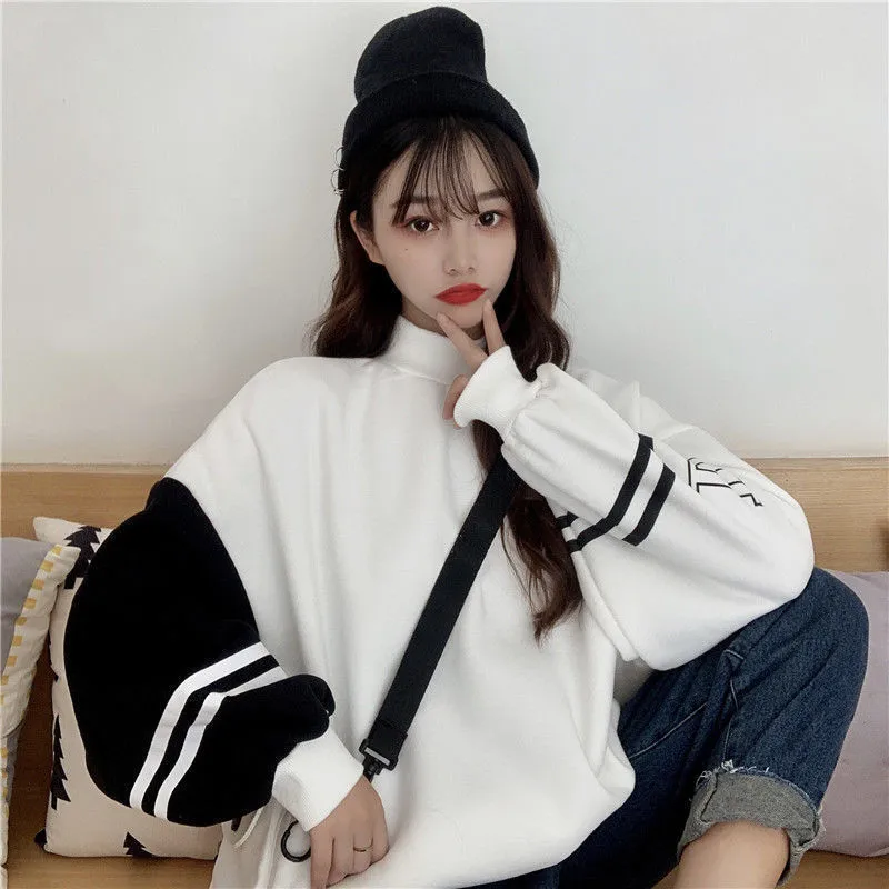 oversized crew neck sweatshirt womens