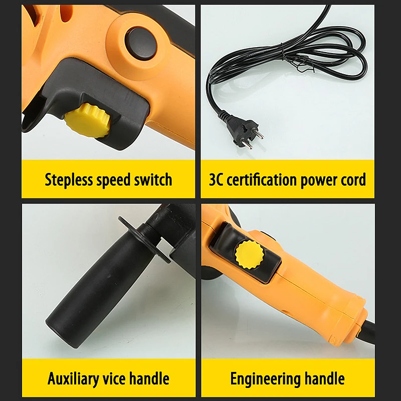 220V 700W Electric Car Polisher Machine Portable Handle Auto Polishing Adjustable Speed Sanding Waxing Car Accessories