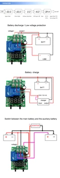 

New DC 6~80V Voltage Detection Charging Discharge Monitor Relay Switch Controller with Case LED display