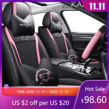 

KADULEE 1 PCS car seat cover For Volkswagen polo 9n polo sedan 6r touareg passat b3 Golf 7 caddy Tiguan auto accessories seats