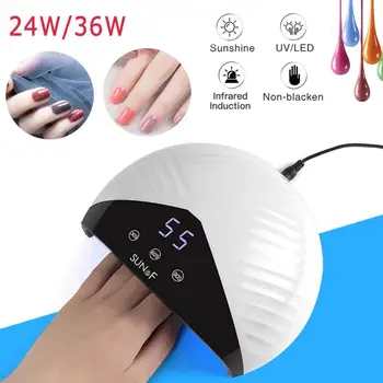 

24/36W Nail Gel Lamp UV Nail Gel Dryer Lamp LED Nail Glue Lamp Intelligent Induction Nail Lamp Quick Drying Nail Polish Lamp