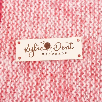 

Leather Tags, personalized tags, knit labels, Custom Name, Handmade, Custom Design, Unique Gift(PB1620)