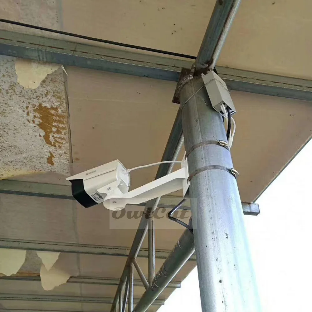 Алюминиевый сплав наружный правый угол 90 градусов угол CCTV Кронштейн для камер видеонаблюдения Максимальная нагрузка-подшипник 5 кг