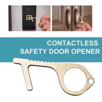 

Safety Door Opener Without Touch Key Portable Anti Safe Non-contact Button Door Drawer Lifting Handle Assistant K3G4
