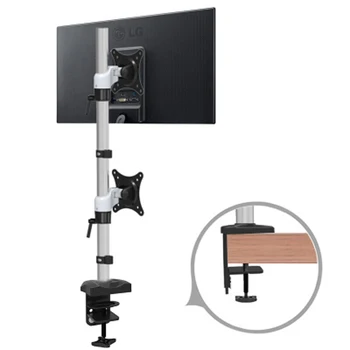 

700mm high 10-27"monitor clamp desktop stand lcd tv table mount double monitor desk support dual screen Led bracket lcd holder