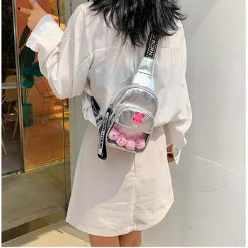 

Cartoon Girls Waist Bag Women Lovely Fanny Pig Packs Teenagers PU Cute Chest Bag Travelling Mobile Phone Bags 2019