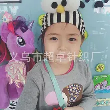 Детская повязка для волос для взрослых, эластичная лента для волос в полоску с изображением улицы Сезам, повязка для волос с большими глазами