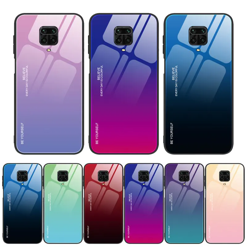 Elegant Gradient Tempered Glass Phone Case - Luxurious Back Cover