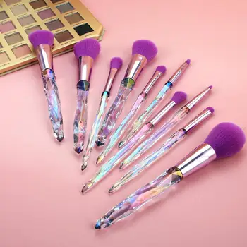 

10/6/5 pcs Crystal Design Makeup Brushes Set Powder Foundation Eyebrow Shadow Blush Brush Cosmetic Professional Makeup Brush Kit