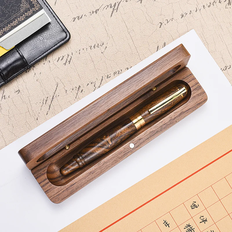 

Churchill Red Sandalwood Germany Nib Fountain Pen Gift Collection Signature Business Writing Pen