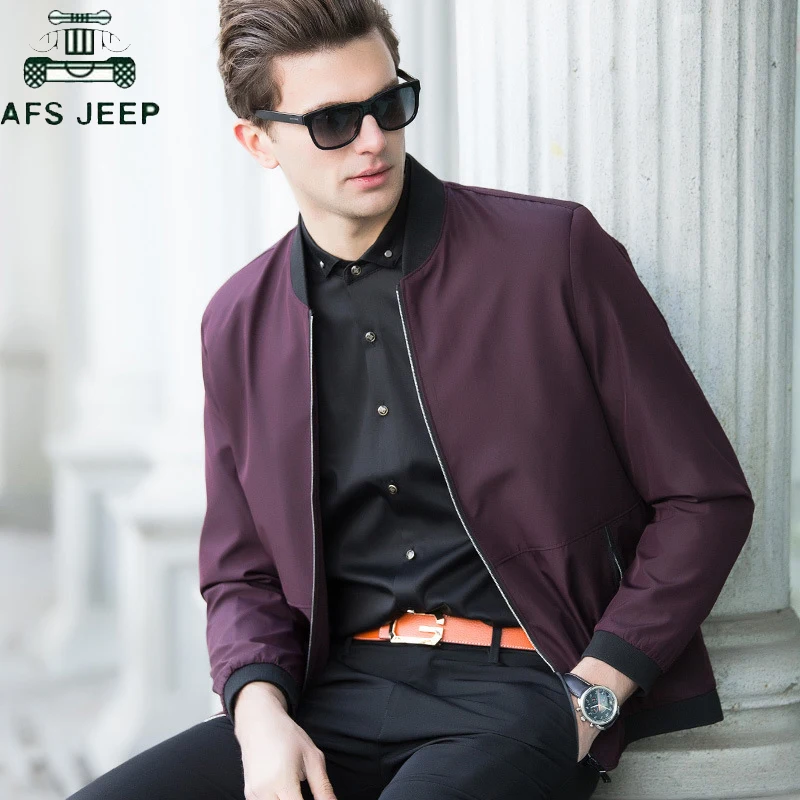 

Spring Autumn Business Casual Mens Jackets 2019 Fashion Stand Collar Baseball jacket Coat Male Plus Size 4XL jaqueta masculina