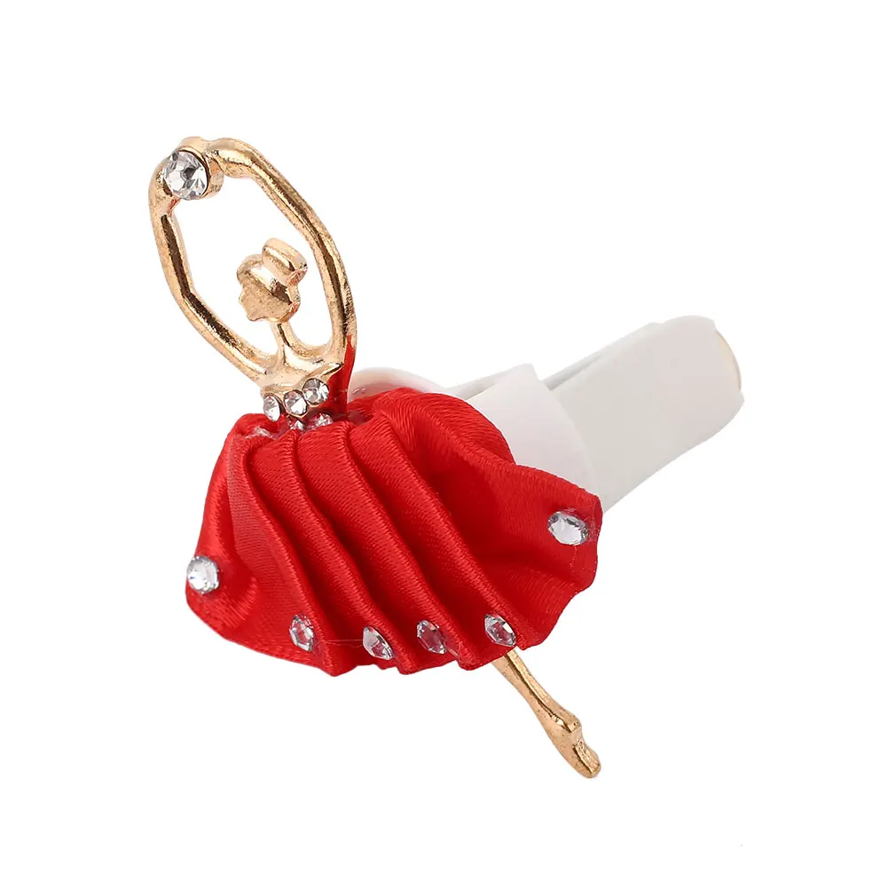 Perfume Clip Air Freshener Universal Perfume Base Clip Fragrance Decor Dancing Girl Multicolor Premium - Color Name: Red