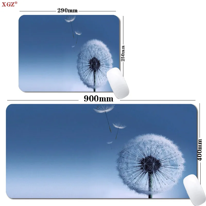 

White Plant Personalized Art Mouse Pad Art Table Mat Office Carpet Desk Pad Mouse Pad Large Mouse Pad Computer Desk Rubber Pad