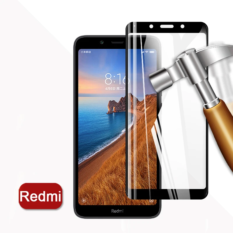 9D защитное стекло на Xiaomi redmi 7A полное покрытие протектор экрана закаленное стекло на xiomi xiami xaomi ksiomi 7a redmi 7 7 a